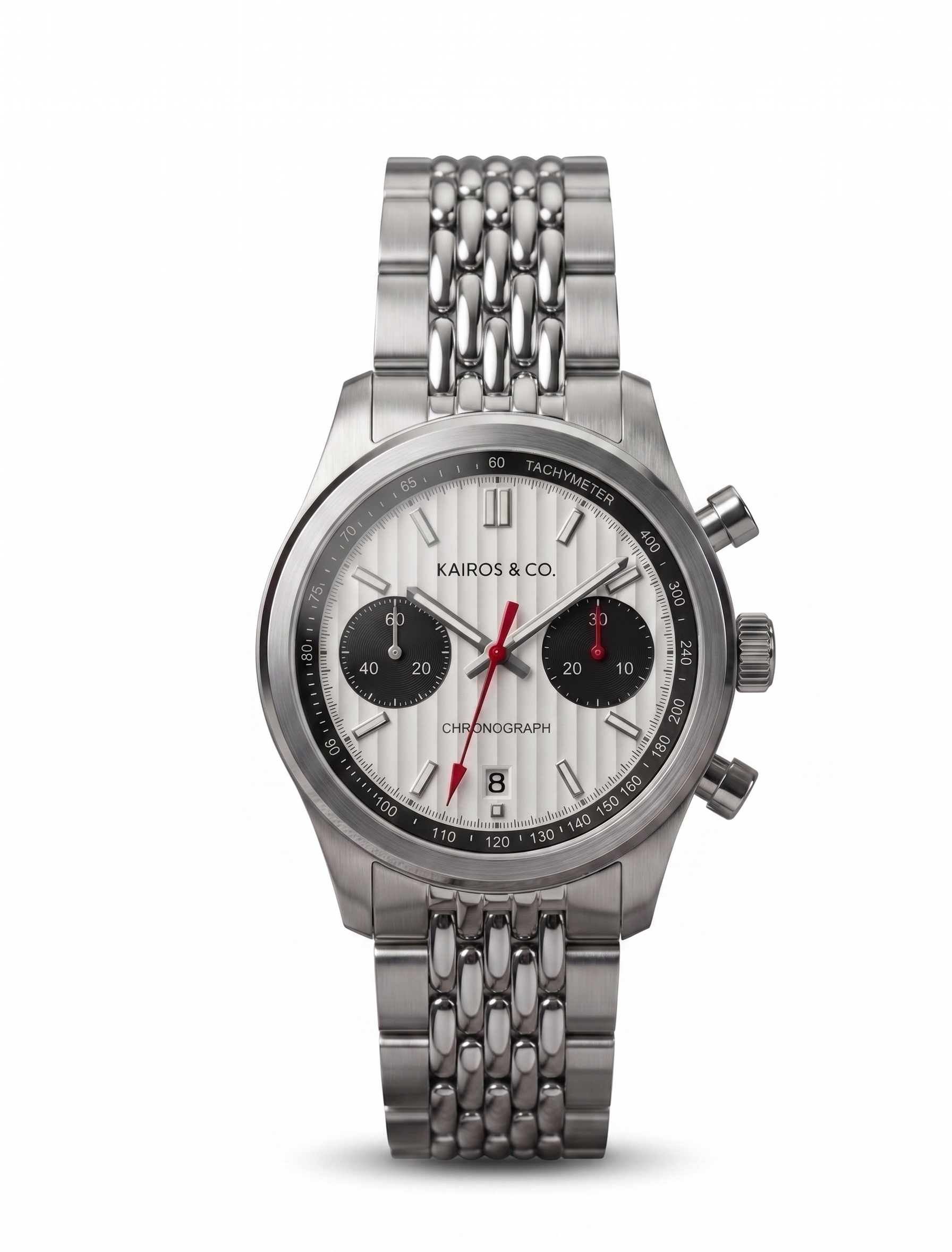 Chronograph Steel / liner texture white